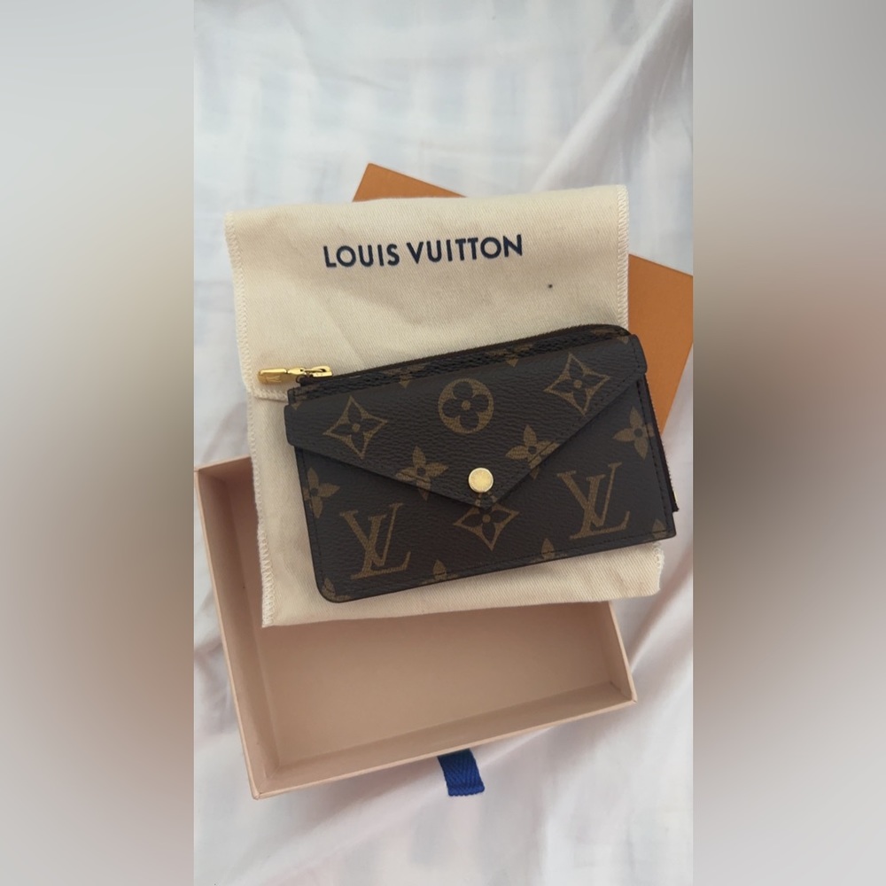 Louis Vuitton Monogram Recto Verso Card Holder Black